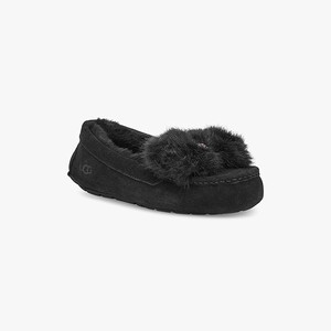 Ugg Ansley Puff Bow Women Slippers Black (2718OBLTC)